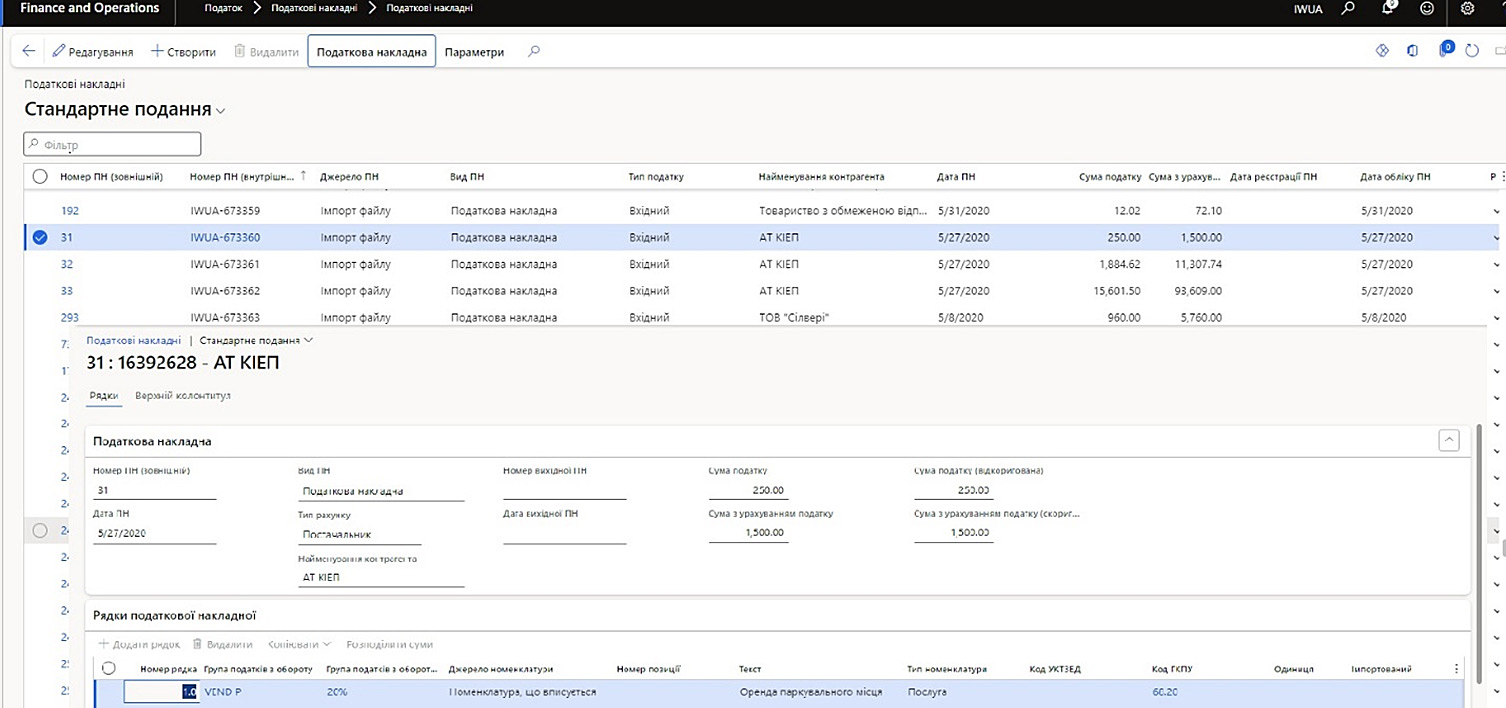 Ukrainian localization of the ERP system Microsoft Dynamics 365 Finance and Supply Chain Management